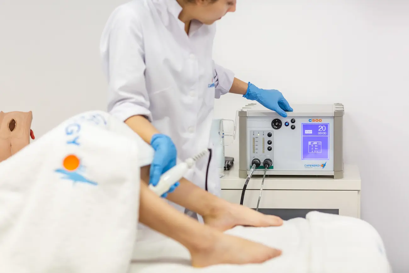 Sesión de fisioterapia uroginecológica con el C500